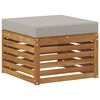 vidaXL Pouf d'Ext&eacute;rieur Bois d'Acacia Massif Naturel