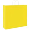 vidaXL Sacs en papier 50 pcs avec poign&eacute;es jaune 54x15x49 cm