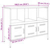 vidaXL Buffet jaune moutarde 100,5x39x79 cm acier