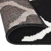 vidaXL Tapis BCF Noir et blanc 100x400 cm
