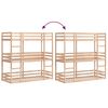 vidaXL Lit superpos&eacute; triple sans matelas 75x190 cm bois de pin massif