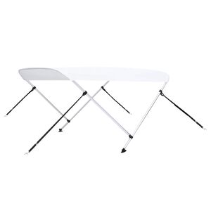 vidaXL Auvent bimini &agrave; 2 arceaux Blanc 150x120x110 cm