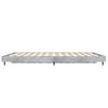 vidaXL Cadre de lit sans matelas gris b&eacute;ton 120x190 cm