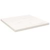vidaXL Dessus de table blanc 50x50x2,5 cm bois de pin massif