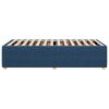 vidaXL Cadre de lit sans matelas bleu 80x200 cm tissu