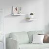 vidaXL &Eacute;tag&egrave;re Murale 2 pcs Marbre blanc 40 x 23,5 x 4 cm