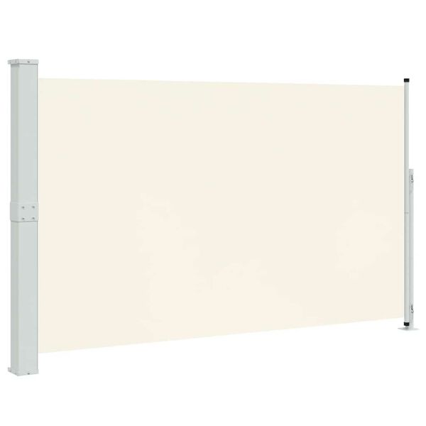 vidaXL Auvent lat&eacute;ral r&eacute;tractable de patio 180x300 cm Cr&egrave;me