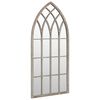 vidaXL Miroir de jardin Sable 70x30 cm Fer pour utilisation ext&eacute;rieure