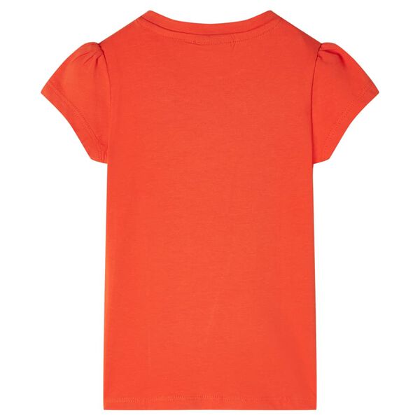 T-shirt pour enfants orange fonc&eacute; 116