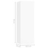 vidaXL Ensemble de meubles TV 3 pcs Blanc Bois d'ing&eacute;nierie