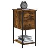 vidaXL Tables de chevet 2 pcs chêne fumé 32x42x70 cm bois d'ingénierie