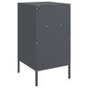 vidaXL Tables de chevet 2 pcs anthracite 36x39x68 cm acier