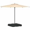 vidaXL Ensemble de base pour parapluie 2 pcs Noir 88.5 x 88.5 x 12 cm