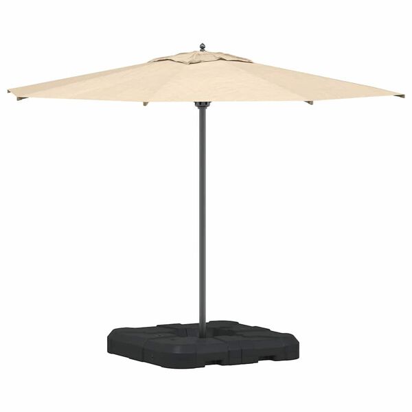 vidaXL Ensemble de base pour parapluie 2 pcs Noir 88.5 x 88.5 x 12 cm