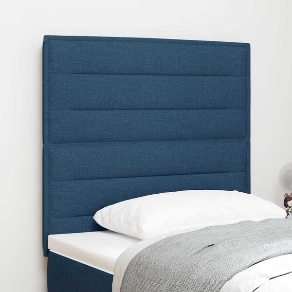 vidaXL T&ecirc;te de lit avec t&ecirc;te de lit Bleu 100 cm Cuir synth&eacute;tique