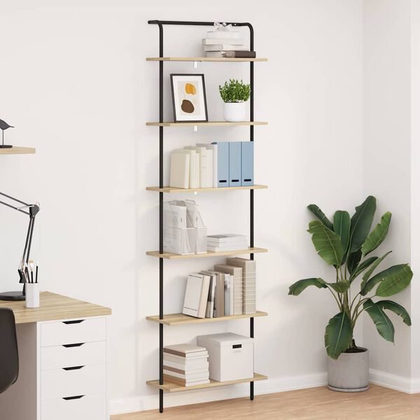 vidaXL &Eacute;tag&egrave;re Ch&ecirc;ne Sonoma 60 x 24 x 203 cm Bois d'ing&eacute;nierie
