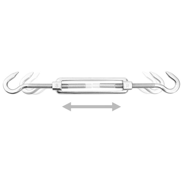 vidaXL Jeu d'accessoires de voile d'ombrage 12 pcs Acier inoxydable