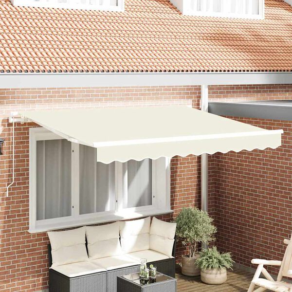 vidaXL Toile de rechange pour auvent Cr&egrave;me 235 x 195 cm Polyester