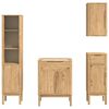 vidaXL Ensemble de mobilier de salle de bain FLORO 4 pcs Cire marron