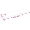 vidaXL &Eacute;tag&egrave;re murale 100x30x2 cm bois de ch&ecirc;ne massif non trait&eacute;