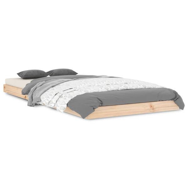 vidaXL Cadre de lit sans matelas 90x200 cm bois de pin massif
