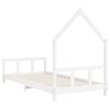 vidaXL Cadre de lit pour enfants blanc 90x200 cm bois de pin massif