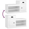 vidaXL Armoire &agrave; chaussures blanc 100x42x60 cm bois d'ing&eacute;nierie
