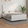 vidaXL Cadre de lit sans matelas blanc 120x190 cm similicuir
