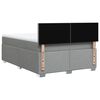 vidaXL Sommier &agrave; lattes de lit avec matelas Gris clair 140x200cm Tissu