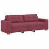 vidaXL | Ensemble de Canap&eacute;s | 2 pcs Rouge Vin 221 x 78 x 80 cm Tissu