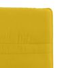 vidaXL Chaises &agrave; manger lot de 4 jaune velours