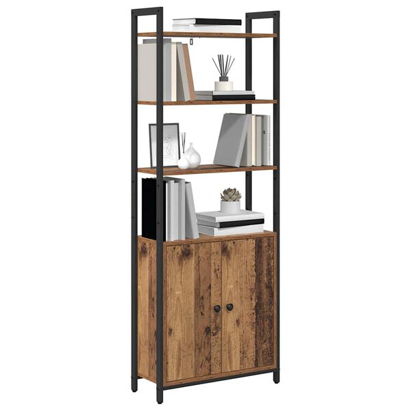 vidaXL Biblioth&egrave;que Bois Ancien 60 x 24 x 161 cm Bois d'ing&eacute;nierie