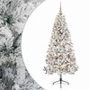 vidaXL Sapin de No&euml;l artificiel avec boules 210 cm 300 LED Blanc chaud
