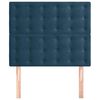 vidaXL T&ecirc;te de lit Bleu fonc&eacute; 100x5x118/128 cm Velours
