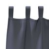 vidaXL Rideaux occultants avec anneaux 2 pcs Anthracite 245 x 140 cm
