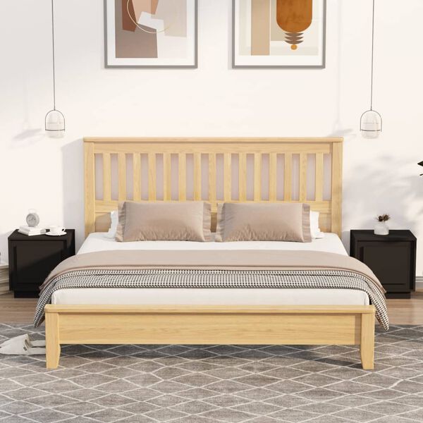 vidaXL Tables de chevet 2 pcs noir 44x35x45 cm bois d'ing&eacute;nierie