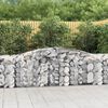 vidaXL Paniers &agrave; gabions arqu&eacute;s 5 pcs 400x50x80/100 cm Fer galvanis&eacute;