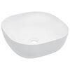 vidaXL Lavabo 42,5x42,5x14,5 cm C&eacute;ramique Blanc