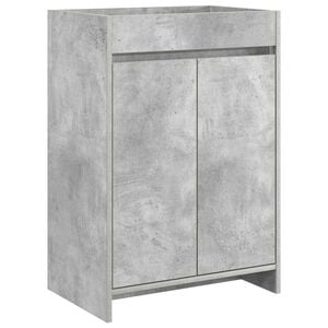 vidaXL Meuble sous lavabo de salle de bain Gris b&eacute;ton