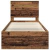 vidaXL Cadre de lit Bois ancien 90 x 200 cm Bois de pin massif