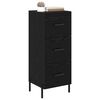 vidaXL Buffet Ch&ecirc;ne noir 34 x 34,5 x 90 cm Bois d'ing&eacute;nierie