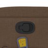 vidaXL Fauteuil de massage inclinable Marron Tissu