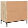 vidaXL Table de chevet avec tiroir Ch&ecirc;ne sonoma 63,5 x 36 x 61 cm