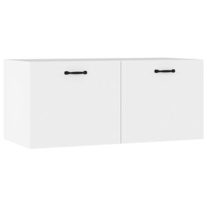 vidaXL Armoire murale blanc 80x36,5x35 cm bois d'ing&eacute;nierie