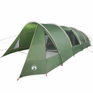 vidaXL Tente Tunnel 6-Persoons 6 personne Vert et blanc