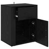vidaXL Cabinet de chevet Ch&ecirc;ne noir 35 x 50 x 60 cm Bois d'ing&eacute;nierie