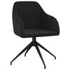 vidaXL Chaises &agrave; manger lot de 4 Noir Velours