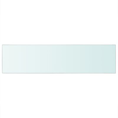 vidaXL Panneau pour étagère Verre transparent 100 x 25 cm