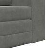 vidaXL Canap&eacute;-Lit 60cm Gris fonc&eacute; Velours