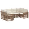 vidaXL Ensemble de canap&eacute; de jardin 6 pc 6-Nombre de places